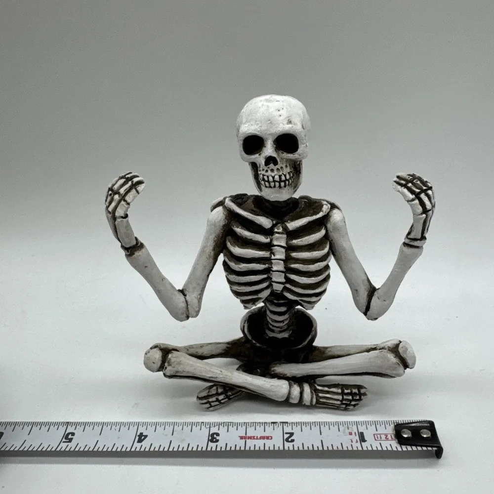 Skeleton Yoga Meditation Pose Decorative